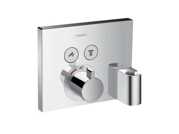 Produktbilder Hansgrohe ShowerSelect Thermostat Unterputz für 2 Verbraucher, mit Halter