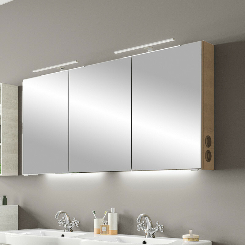 Produktbilder Pelipal Serie 6005 Spiegelschrank mit LED-Aufsatzleuchte | wählbare Modulposition