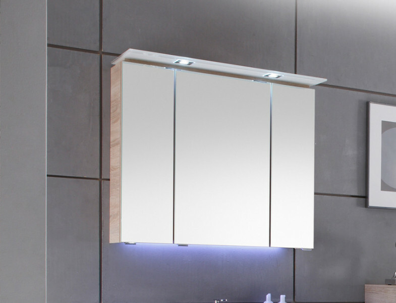 Produktbilder Pelipal Serie 7005 Spiegelschrank LED-Beleuchtung im Glaskranzboden