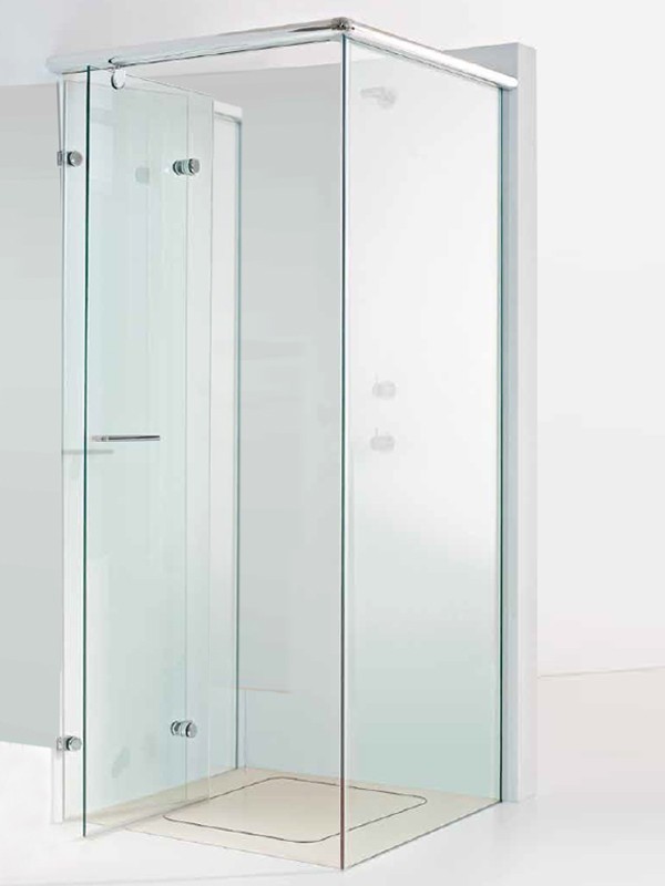 Produktbilder Sprinz Onyx U-Duschkabine mit Falttür und Seitenwänden