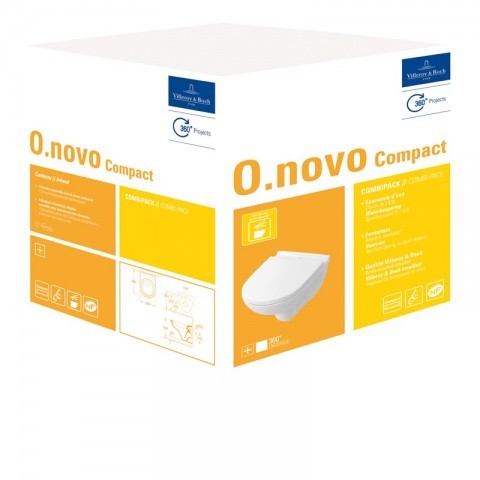 Villeroy & Boch O.novo Wand-WC Compact Combi-Pack
