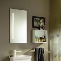 burgbad Badspiegel mit vertikaler LED-Beleuchtung für Gästebad Bild 1