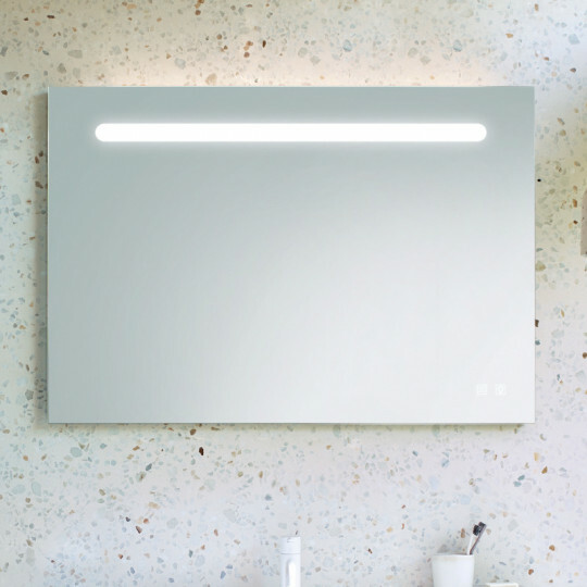 burgbad Eqio Spiegel mit LED-Beleuchtung | Spiegelheizung | USB