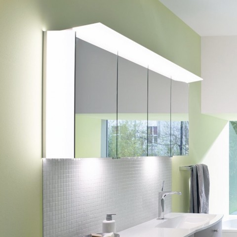 burgbad Sys30 Spiegelschrank mit LED-Beleuchtungsblende