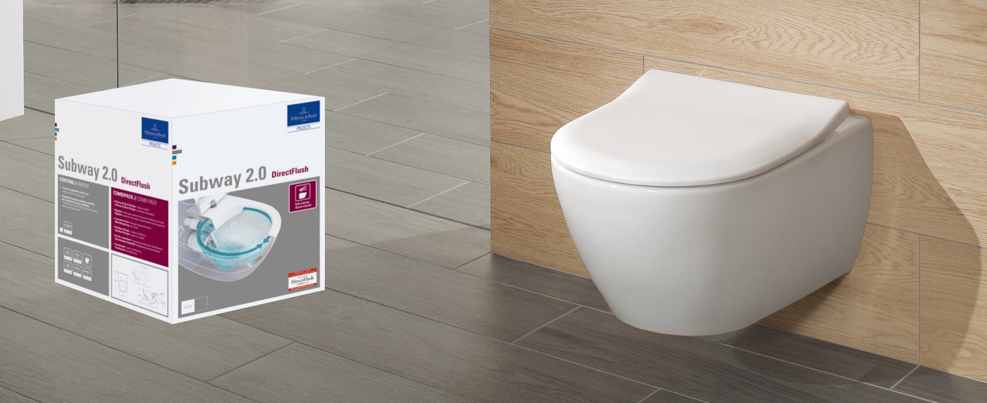 Villeroy & Boch Subway 2.0 Wand-WC Combi-Pack