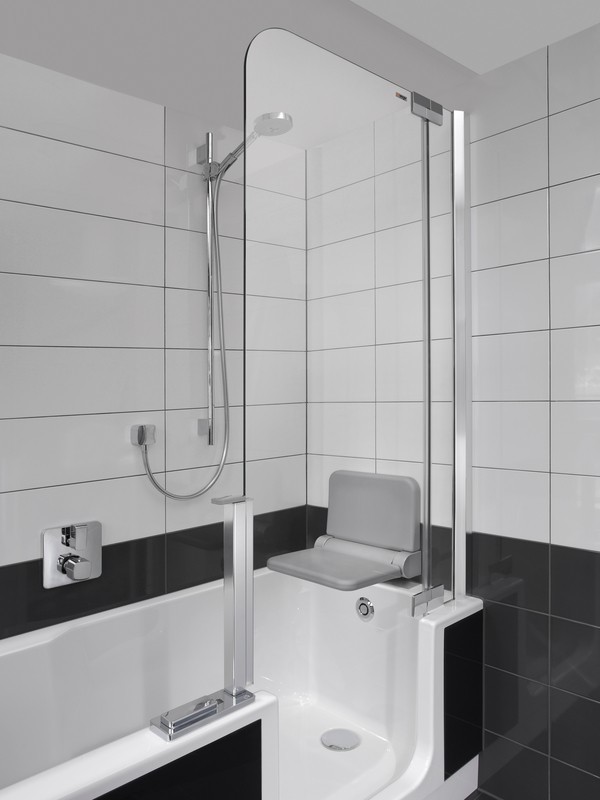 Artweger Twinline 2 Badewanne im Set mit Duschtür ungeteilt Bild 9