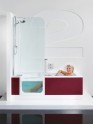 Artweger Twinline 2 Badewanne im Set mit Duschtür ungeteilt Bild 2