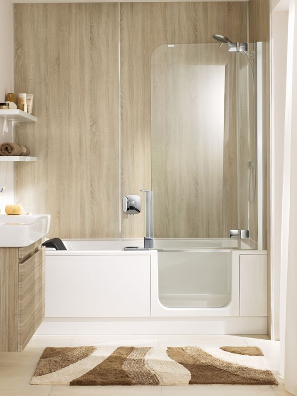 Produktbilder Artweger Twinline 2 Badewanne im Set mit Duschtür geteilt