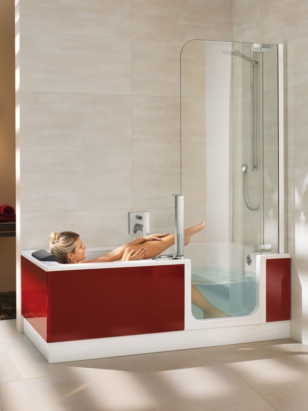Produktbilder Artweger Twinline 2 Badewanne im Set mit Duschtür ungeteilt