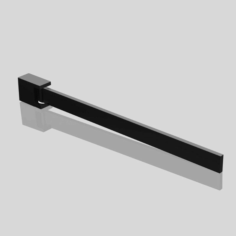 Produktbilder Badea Handtuchhalter 1-armig schwenkbar Länge 420 mm | Schwarz matt