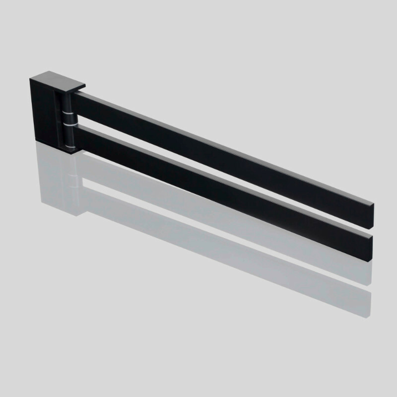 Produktbilder Badea Handtuchhalter 2-armig schwenkbar Länge 420 mm | Schwarz matt