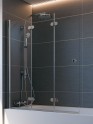 Breuer Elana Komfort Badewannenaufsatz Drehfalttür 3-teilig Bild 1