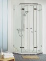 Breuer First Glass Duschkabine Fünfeck mit Pendeltür Bild 1