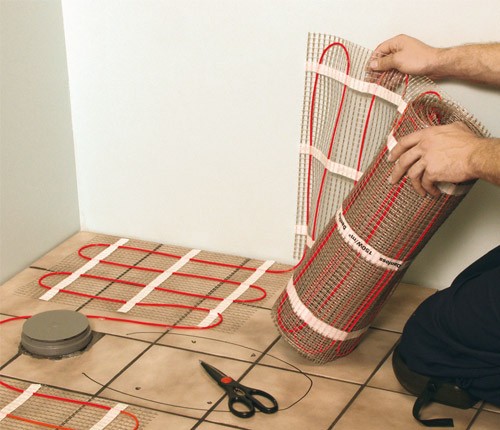 Danfoss EFTI Elektrische Fußbodenheizung als Dünnbett-Heizmatten mit Regler Bild 5