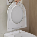 Geberit Icon Wand-WC-Set mit Deckel, Duofix-Vorwandelement und Betätigungsplatte Bild 3