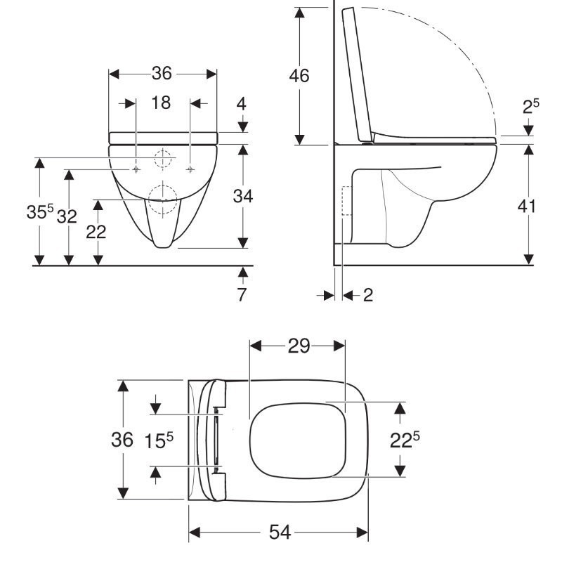 Geberit Renova Plan Set Tiefspül-WC mit WC-Sitz Sonderangebot Bild 3