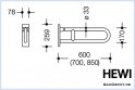 HEWI Serie 805 Classic Stützklappgriff Bild 4