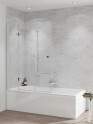 HSK Aperto Badewannenaufsatz pendelbar, 3-teilig Bild 2