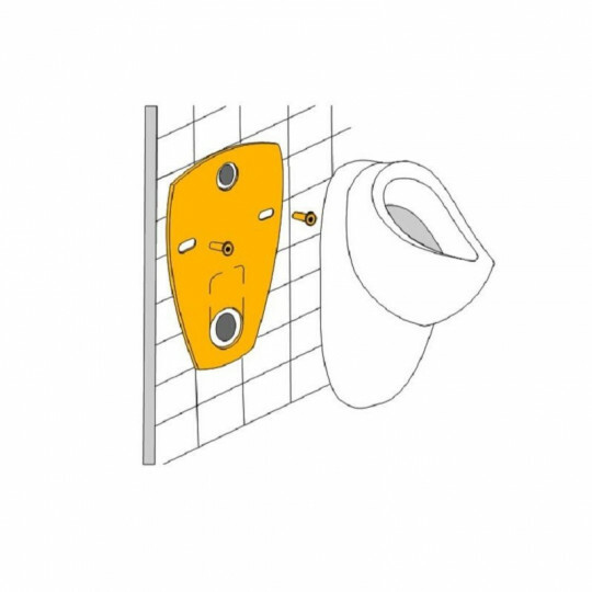 Haas Schallschutz-Set für Urinale 380 x 630 mm