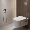 Hansgrohe XtraStoris Einbau Toilettenbürstenhalter mit Papierhalter und befliesbarer Tür Bild 4