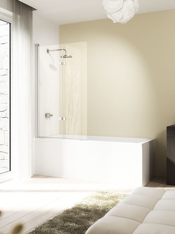 Produktbilder Hüppe Design elegance Schwingfalttür für Badewanne 2-teilig