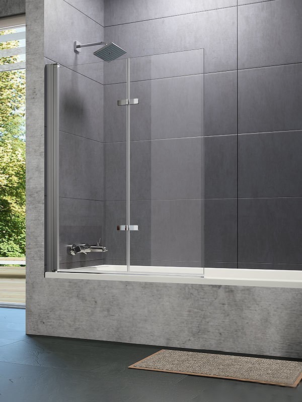 Produktbilder Hüppe Design pure Schwingfalttür für Badewanne 2-teilig