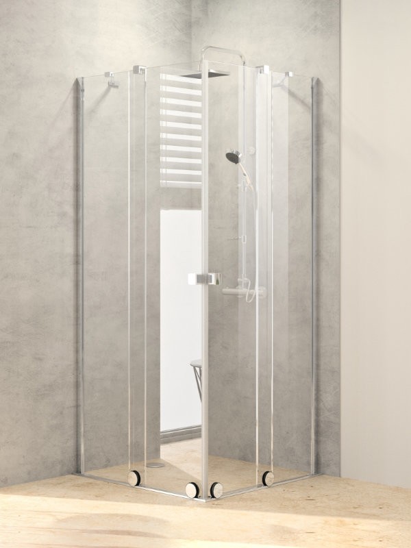Produktbilder Hüppe Xtensa pure Eckeinstieg-Duschkabine mit Gleittüren 2teilig