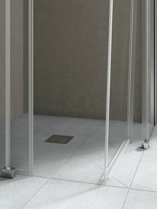 Kermi Nica Eckeinstieg-Duschkabine mit Gleittür ohne Wandprofil Bild 3