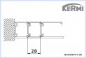 Kermi Nova 2000 Stockverbreiterung 20 mm | Typ1 Bild 1