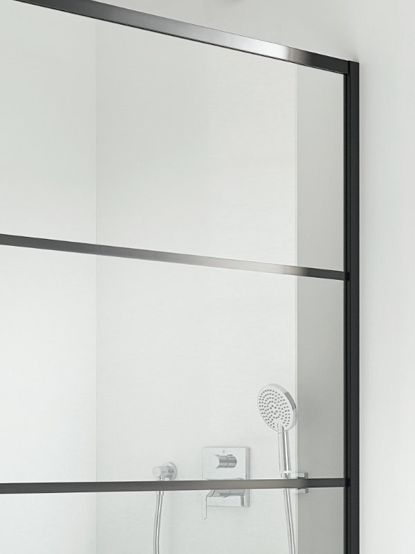 Kermi Walk-In XD Duschwand mit Glasdekor Streifen Bild 3