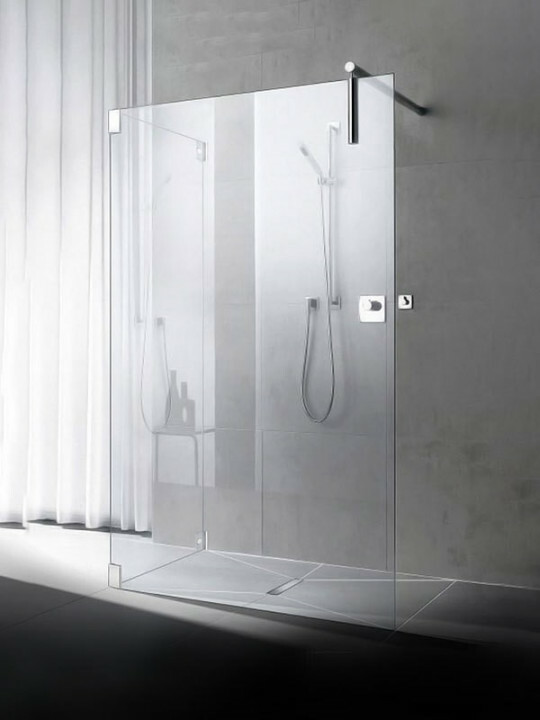 Kermi Walk-in-Shower XS Free mit Seitenwand