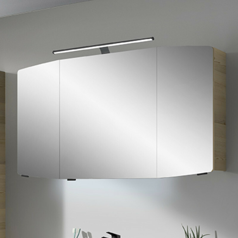 Produktbilder Pelipal Cassca Spiegelschrank | inkl. LED-Aufsatzleuchte (schwarz)