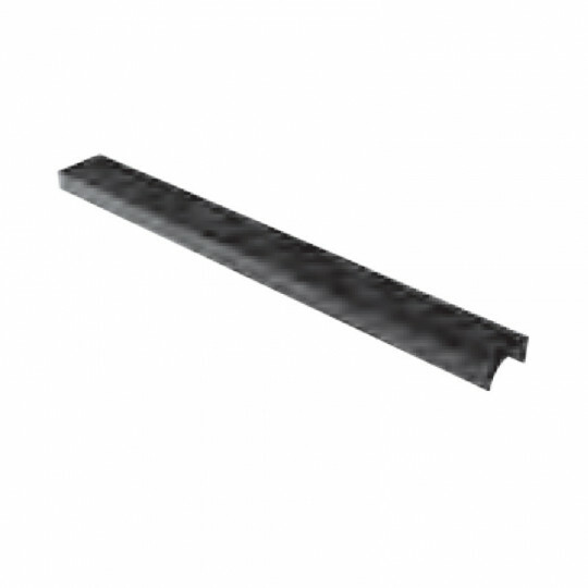 Pelipal Griffleiste für gerade Möbelfronten Schwarz Matt | Breite 550 mm