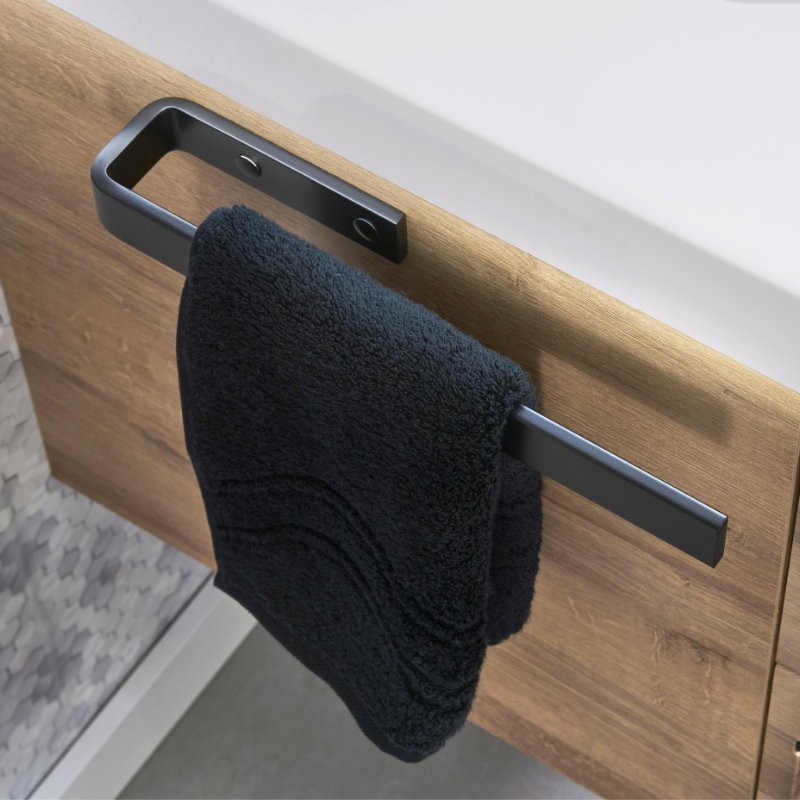 Produktbilder Pelipal Handtuchhalter eckig schwarz matt 325 mm | Schwarz Matt