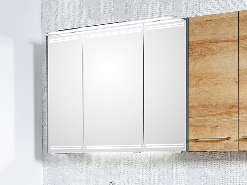 Pelipal Pcon Spiegelschrank mit LED-Beleuchtung oben und unten in den Türen Bild 9