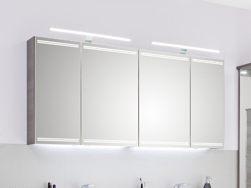Pelipal Pcon Spiegelschrank mit LEDplus-Beleuchtung in den Türen oben und unten Bild 3