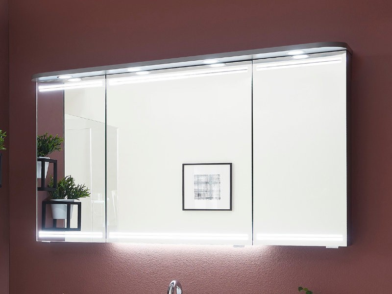 Pelipal Pcon Spiegelschrank mit LEDplus-Beleuchtung in den Türen oben und unten Bild 6