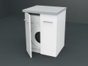 Pelipal Pcon Waschmaschinenumbau | 2 Türen | für Waschtischplatte gerade Bild 1