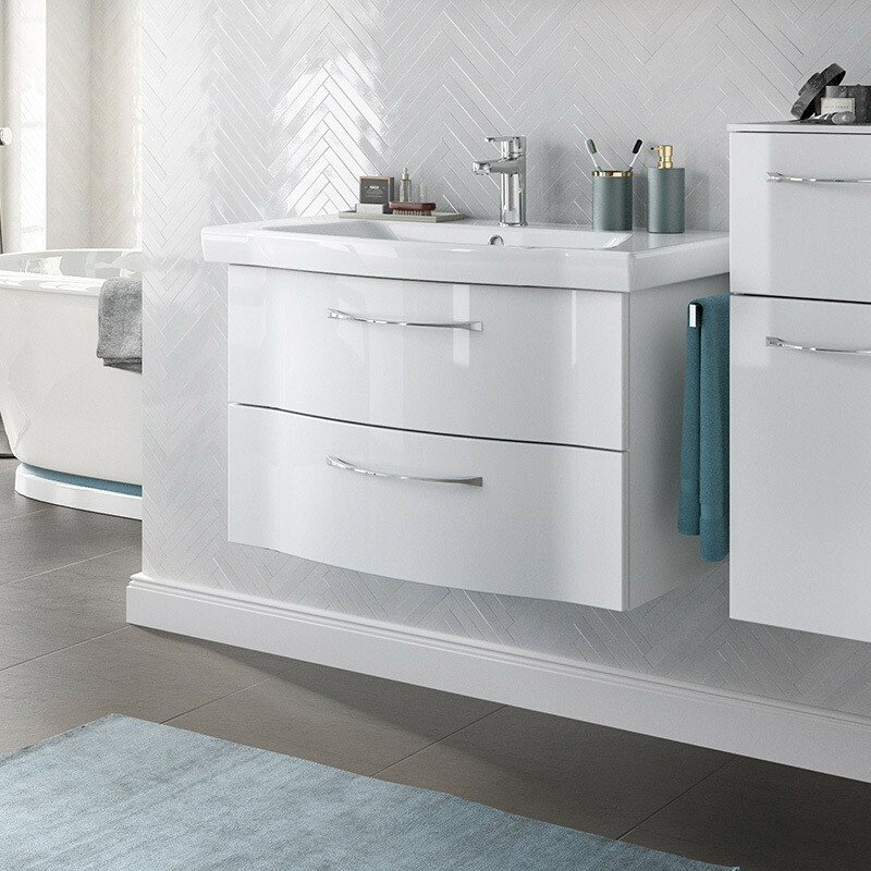 Produktbilder Pelipal Serie 6005 Waschtisch mit Waschtischunterschrank | Breite 820 mm