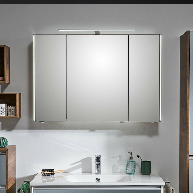 Produktbilder Pelipal Serie 6040 Spiegelschrank mit LED-Profil links und rechts