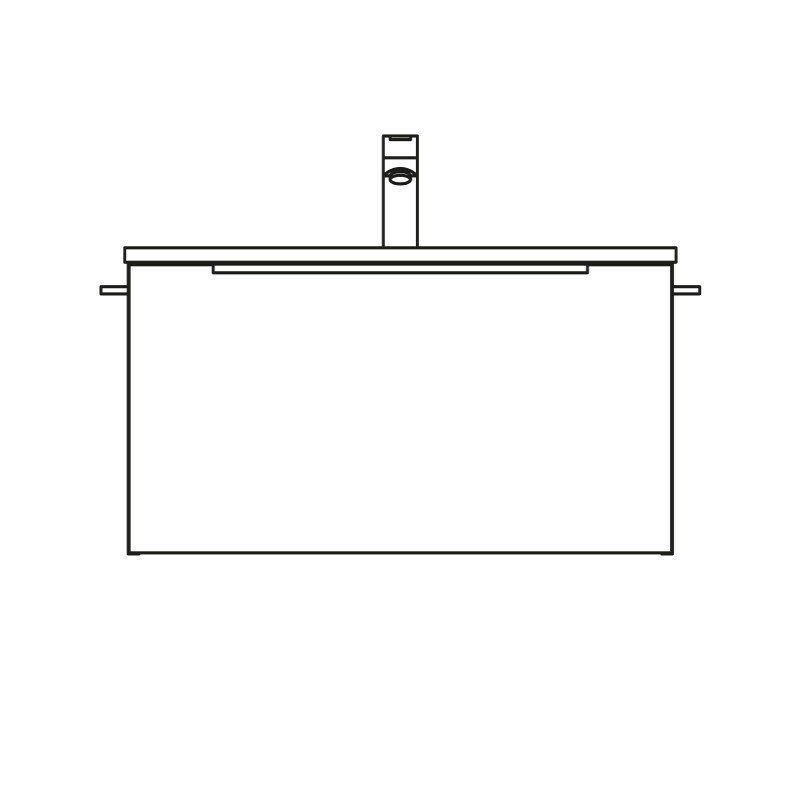 Produktbilder Pelipal Serie 6110 Waschtisch mit Unterschrank 810 mm | 1 Auszug