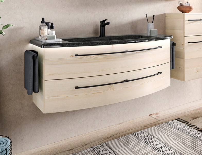 Produktbilder Pelipal Serie 7005 Mineralmarmor-Waschtisch mit Waschtischunterschrank | Breite 1236 mm