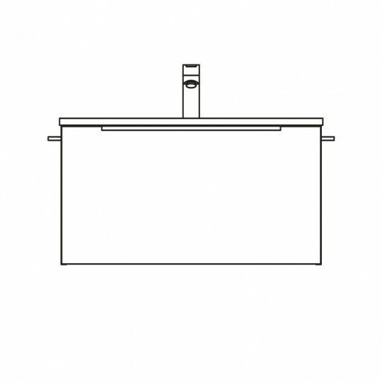 Pelipal Solitaire 6110 Glas-Waschtisch mit Waschtischunterschrank G1