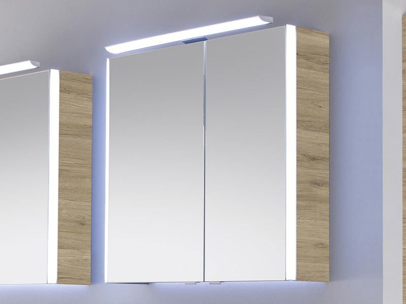 Pelipal Spiegelschrank Serie 10, 820 mm | Mit LEDplus Aufsatzleuchte Bild 2