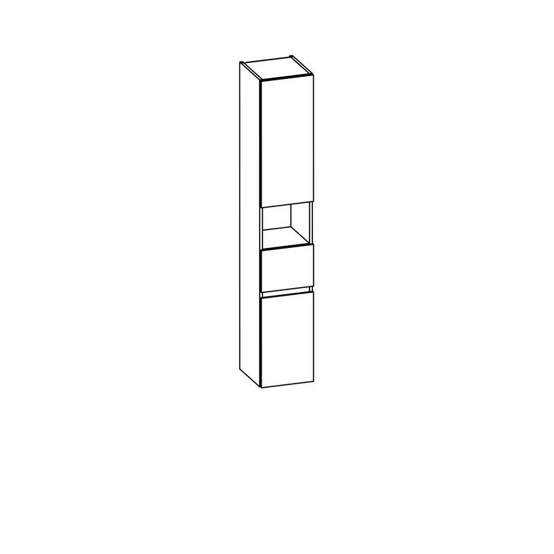 Produktbilder Pelipal Universelle Beimöbel - Hochschrank | 2 Türen | 1 Fach | 1 Auszug grifflos