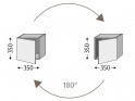 Sanipa Cubes Schrankmodell (BxH) 350 x 350 mm