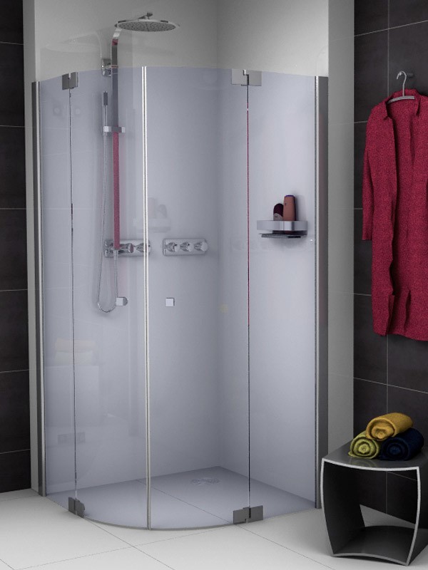 Produktbilder Sprinz Omega Viertelkreis-Duschkabine mit zwei Pendeltüren