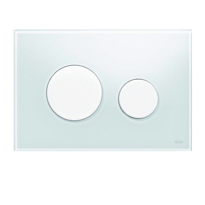 Produktbilder TECEloop WC-Betätigungsplatte Glas für Zweimengentechnik