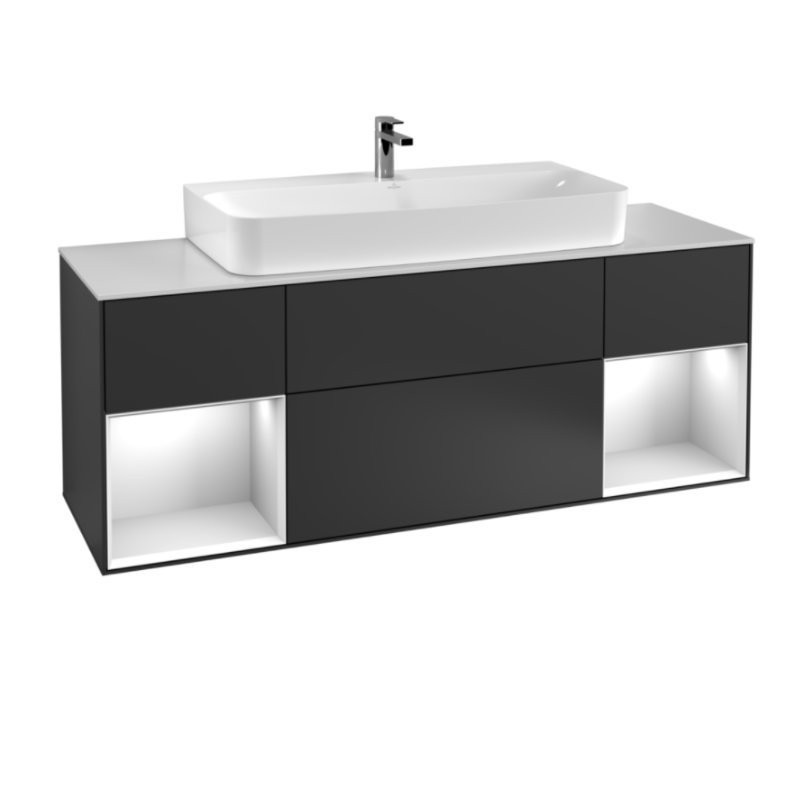Produktbilder Villeroy & Boch Finion Waschtischunterschrank | für Aufsatzbecken | mit Regal | Breite 1600 mm