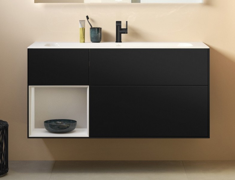 Produktbilder Villeroy & Boch Finion Waschtischunterschrank mit drei Auszügen und Regal | Breite 1196 mm
